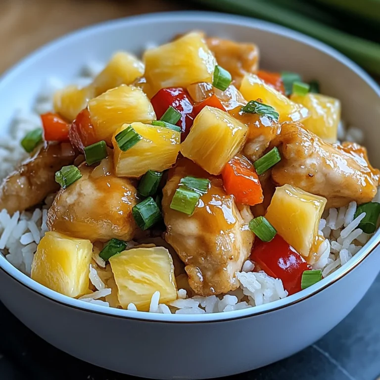 Pineapple Chicken with Rice
