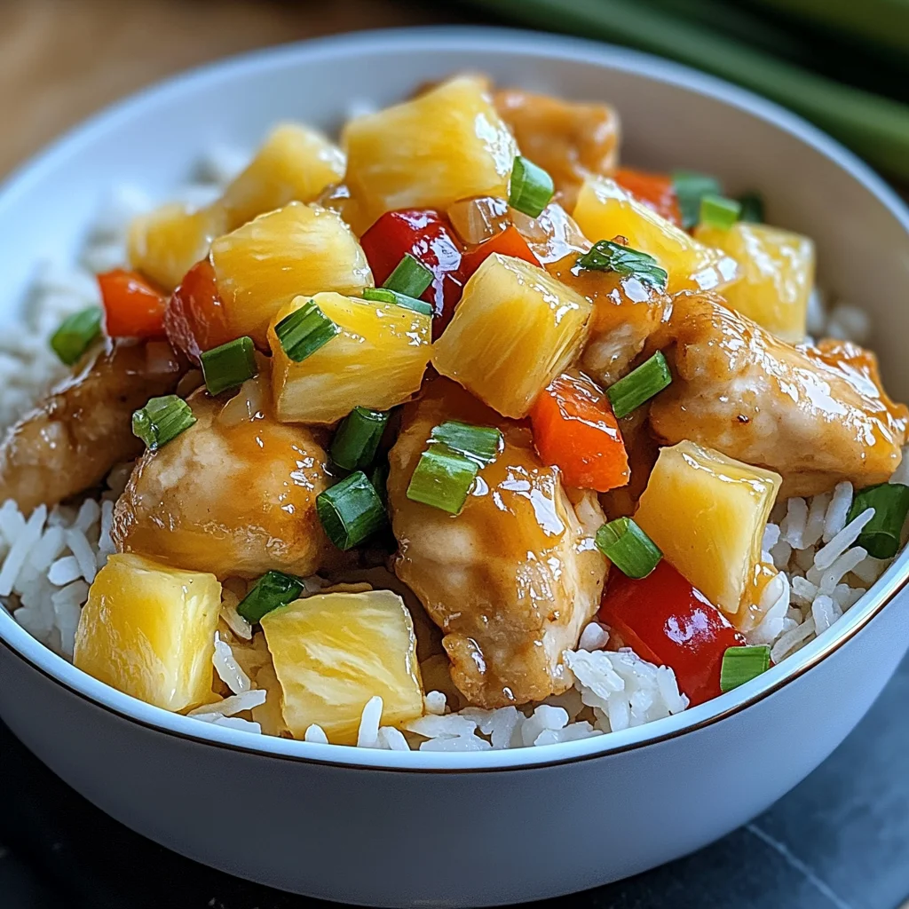 Pineapple Chicken with Rice