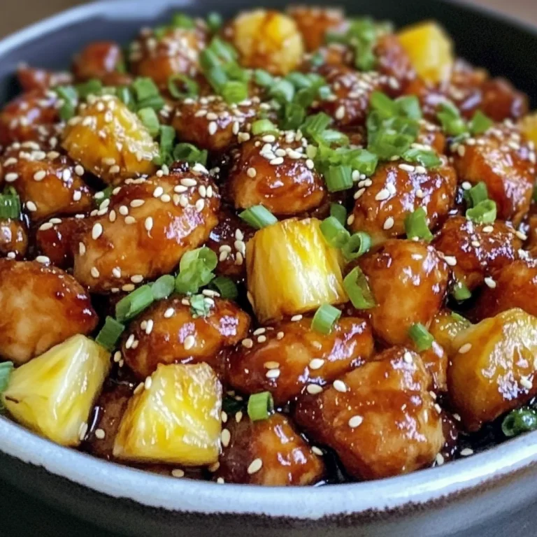 Sticky Teriyaki Pineapple Chicken