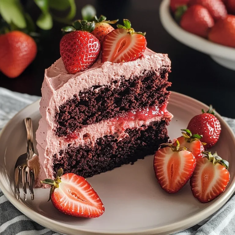 Strawberry Chocolate Cake