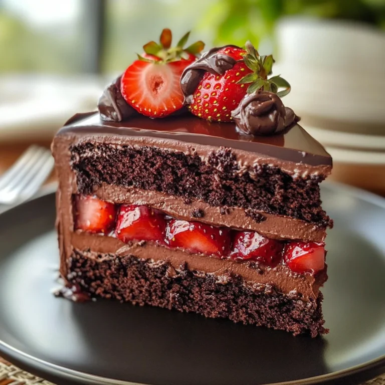 Strawberry Chocolate Cake – A Luscious, Decadent Treat