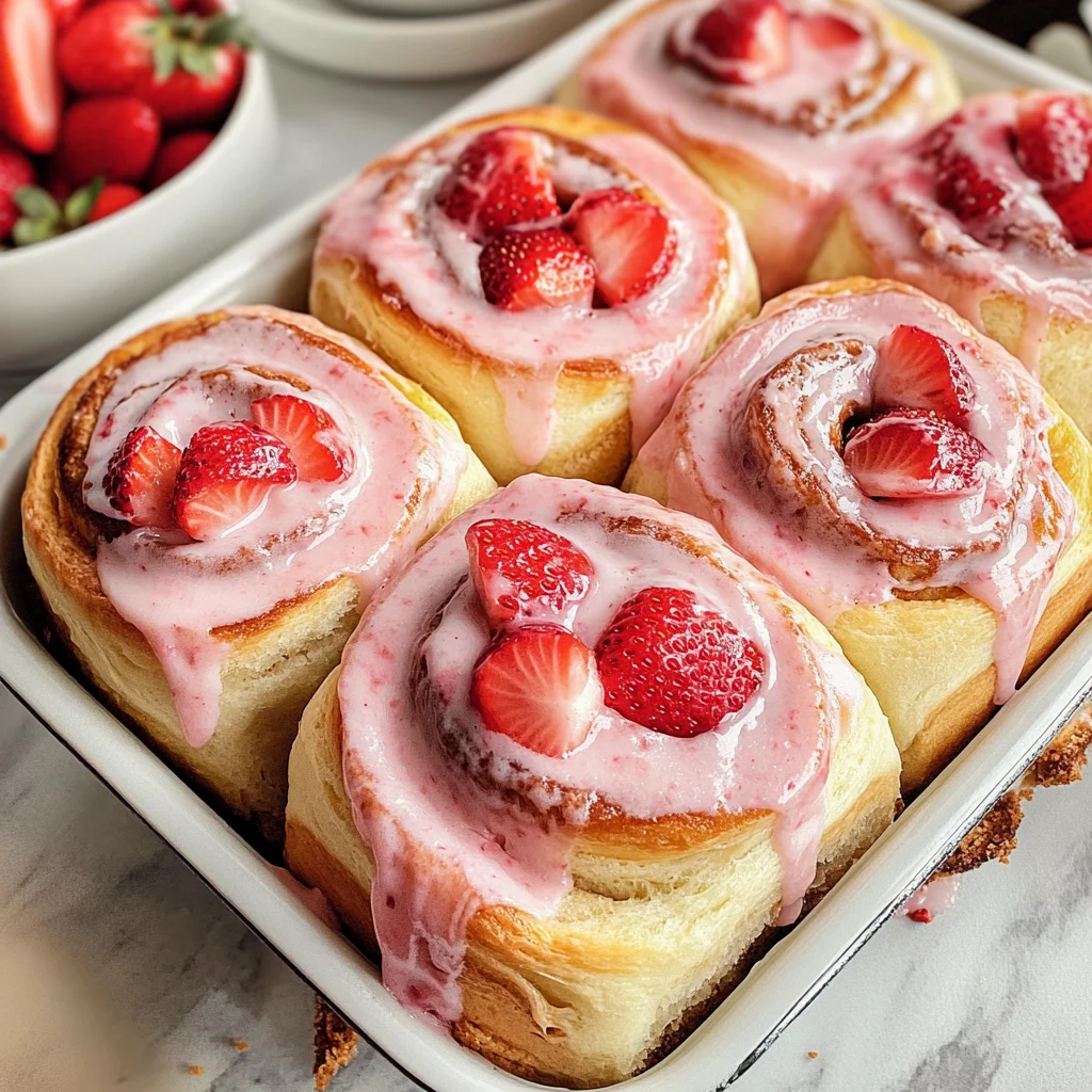 Strawberry Cinnamon Rolls