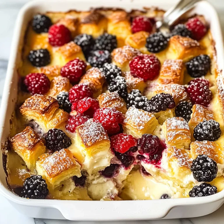 Sweet Breakfast Casserole (with Croissants)