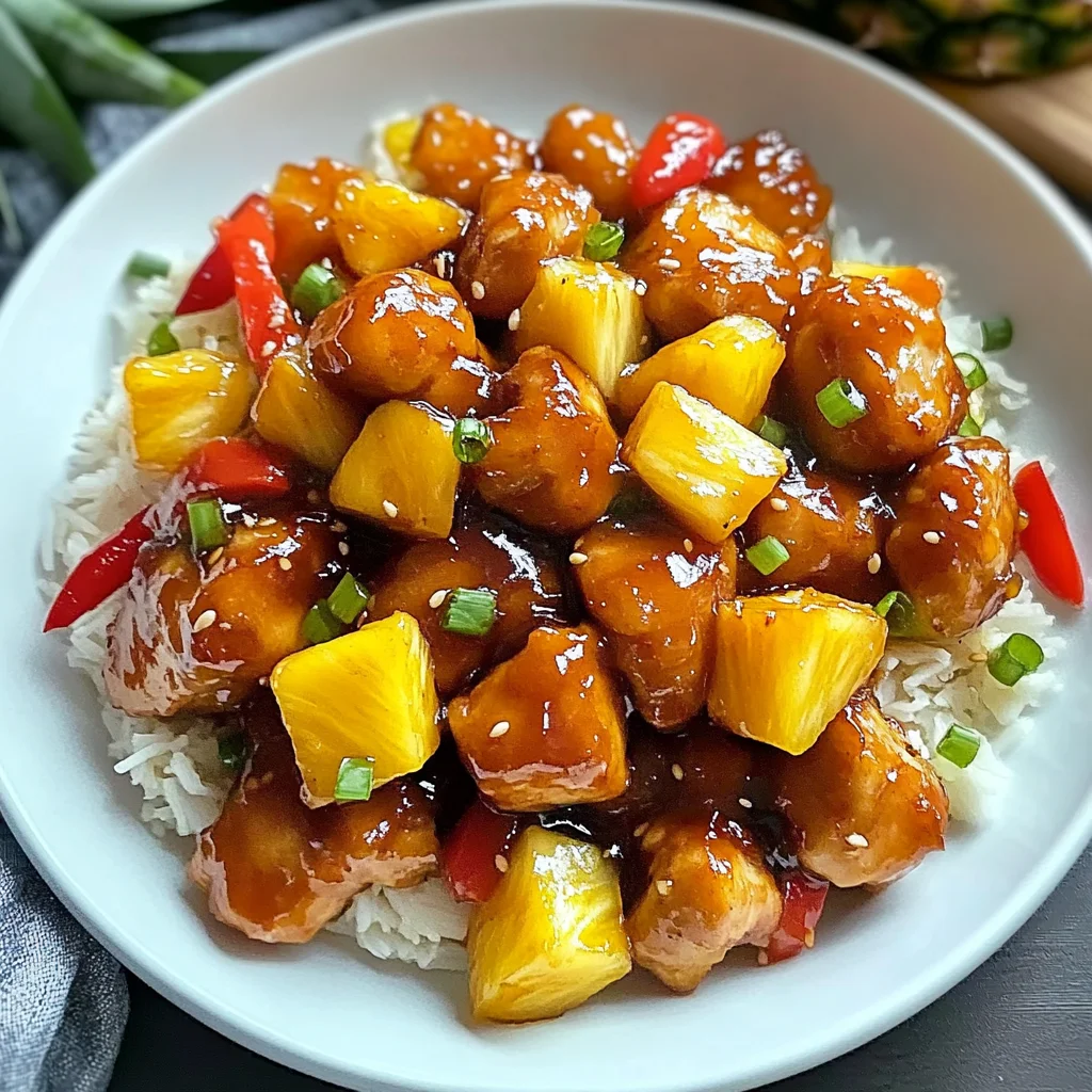 Sweet and Sour Chicken with Pineapple
